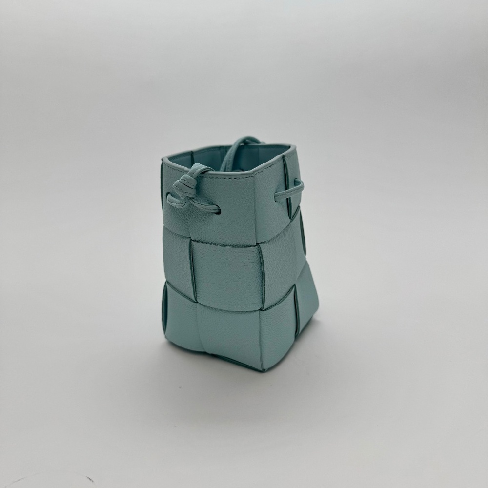NEW - Bottega Veneta Mini Cassette Bucket Bag - Pale Blue